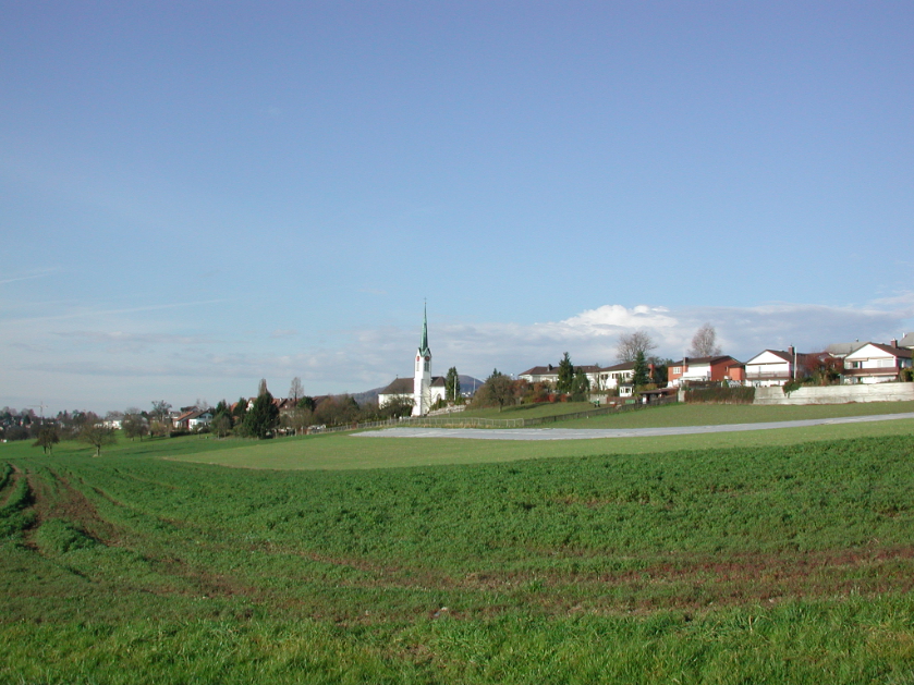 Foto Berikon vom Sädel her gesehen