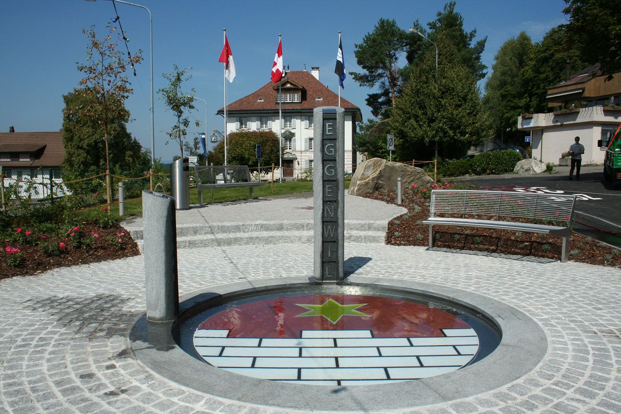 Foto vom Dorfplatz Eggenwil